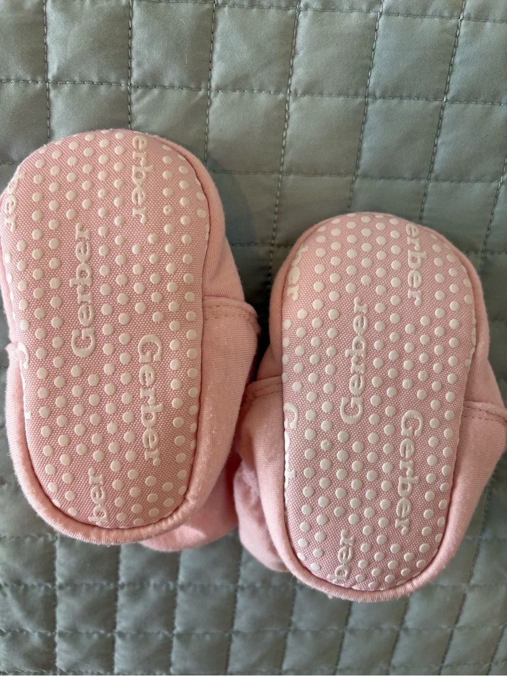Soft Pink Baby Booties - 6-9m